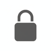 un icono de candado minimalista